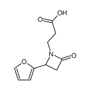 3-(2-(furan-2-yl)-4-oxoazetidin-1-yl)propanoic acid Structure