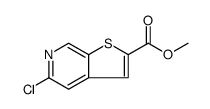 Thieno[2,3-c]pyridine-2-carboxylic acid, 5-chloro-, methyl ester Structure