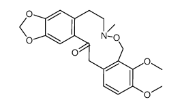 3,4-dimethoxy-7-methyl-5,8,9,16-tetrahydro-[1,3]dioxolo[4',5':4,5]benzo[1,2-e]benzo[i][1]oxa[2]azacycloundecin-15(7H)-one结构式