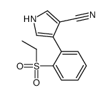 4-(2-ethylsulfonylphenyl)-1H-pyrrole-3-carbonitrile Structure