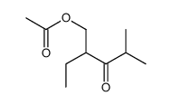 (2-ethyl-4-methyl-3-oxopentyl) acetate结构式