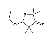 5-ethoxy-2,2,4,4-tetramethylthiolane-3-thione结构式
