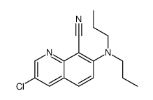 3-chloro-7-(dipropylamino)quinoline-8-carbonitrile结构式