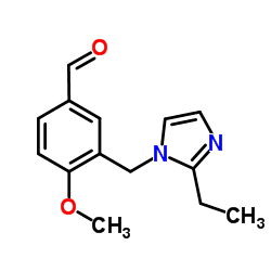 3-(2-ETHYL-IMIDAZOL-1-YLMETHYL)-4-METHOXY-BENZALDEHYDE结构式