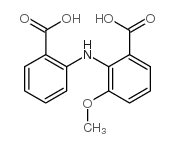 2-[(2-羧基苯基)氨基]-3-甲氧基苯甲酸结构式