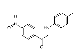 2-(3,4-dimethylanilino)-1-(4-nitrophenyl)ethanone Structure