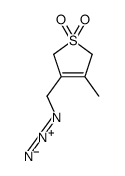 3-(azidomethyl)-4-methyl-2,5-dihydrothiophene 1,1-dioxide结构式