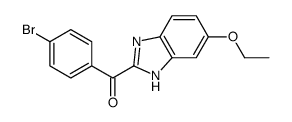 (4-bromophenyl)-(6-ethoxy-1H-benzimidazol-2-yl)methanone Structure