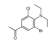 1-[3-bromo-5-chloro-4-(diethylamino)phenyl]ethanone Structure