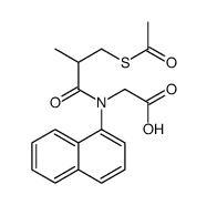 2-[(3-acetylsulfanyl-2-methylpropanoyl)-naphthalen-1-ylamino]acetic acid Structure
