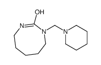 1-(piperidin-1-ylmethyl)-1,3-diazocan-2-one Structure