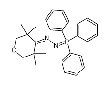 Tetrahydro-3,3,5,5-tetramethyl-4H-pyran-4-on-(triphenylphosphoranyliden)hydrazon结构式