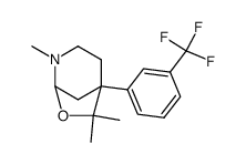 5-(3'-trifluoromethylphenyl)-2,6,6-trimethyl-7-oxa-2-azabicyclo[3.2.1]octane Structure