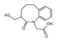 3-(Mercaptomethyl)-3,4,5,6-tetrahydro-2-oxo-1H-1-benzazocine-1-acetic acid structure