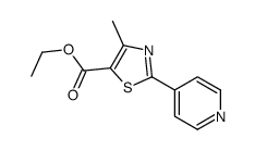 4-甲基-2-(4-吡啶)-5-噻唑羧酸乙酯结构式