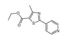 ETHYL 4-METHYL-2-(PYRIDIN-4-YL)THIAZOLE-5-CARBOXYLATE structure