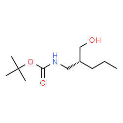 Boc-(R)-2-(aminomethyl)pentan-1-ol结构式