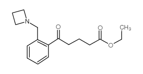 ETHYL 5-[2-(AZETIDINOMETHYL)PHENYL]-5-OXOVALERATE结构式