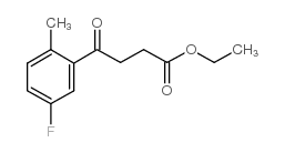 ETHYL 4-(2-METHYL-5-FLUOROPHENYL)-4-OXOBUTYRATE structure