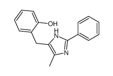 2-[(5-methyl-2-phenyl-1H-imidazol-4-yl)methyl]phenol Structure