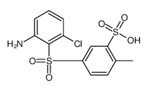 5-(2-amino-6-chlorophenyl)sulfonyl-2-methylbenzenesulfonic acid Structure