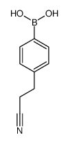 (4-(2-Cyanoethyl)phenyl)boronic acid structure