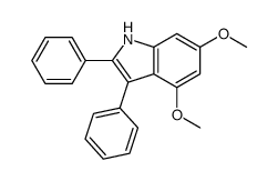 4,6-dimethoxy-2,3-diphenyl-1H-indole结构式