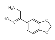 N-[2-amino-1-(1,3-benzodioxol-5-yl)ethylidene]hydroxylamine Structure