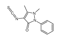 4-异硫氰酸-1,5-二甲基-2-苯基-1,2-二氢吡唑-3-酮结构式