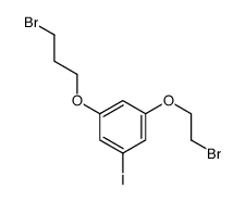 1-(2-bromoethoxy)-3-(3-bromopropoxy)-5-iodobenzene结构式