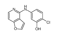 2-chloro-5-(furo[3,2-c]pyridin-4-ylamino)phenol Structure