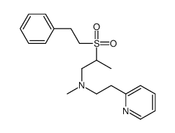 N-methyl-2-(2-phenylethylsulfonyl)-N-(2-pyridin-2-ylethyl)propan-1-amine Structure