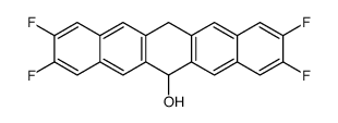 2,3,9,10-tetrafluoro-6,13-dihydropentacen-6-ol Structure