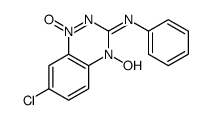 7-chloro-4-hydroxy-1-oxido-N-phenyl-1,2,4-benzotriazin-1-ium-3-imine Structure