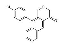 10-(4-chlorophenyl)-1H-benzo[g]isochromen-4-one结构式