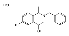 2-benzyl-1-methyl-1,2,3,4-tetrahydroisoquinolin-2-ium-4,6-diol,chloride结构式