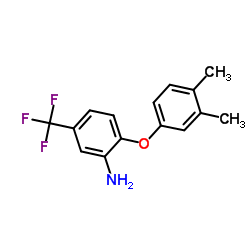 2-(3,4-Dimethylphenoxy)-5-(trifluoromethyl)aniline Structure