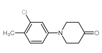 1-(3-chloro-4-methylphenyl)piperidin-4-one Structure