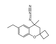 4-azido-6-ethyl-4-methyl-,2-spirocycobutylchroman Structure