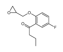 1-[5-fluoro-2-(oxiranylmethoxy)phenyl]butan-1-one Structure