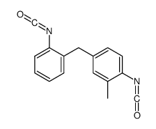 4-[o-isocyanatobenzyl]-o-tolyl isocyanato Structure