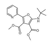 dimethyl 2-(tert-butylamino)-5-pyridin-2-ylfuran-3,4-dicarboxylate Structure