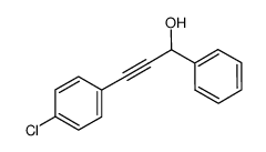 3-(4-chlorophenyl)-1-phenylprop-2-yn-1-ol结构式