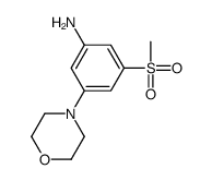3-(甲基磺酰基)-5-吗啉苯胺结构式