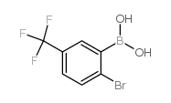 2-溴-5-三氟甲基苯硼酸结构式