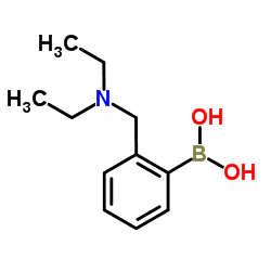 2-((二乙胺基)甲基)苯基硼酸结构式
