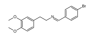 Benzeneethanamine, N-[(4-bromophenyl)methylene]-3,4-dimethoxy结构式