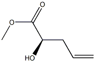 (R)-methyl 2-hydroxypent-4-enoate Structure