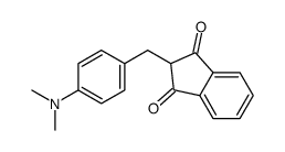 2-[[4-(dimethylamino)phenyl]methyl]indene-1,3-dione结构式