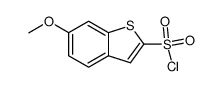 6-methoxy-2-benzothiophenesulfonyl chloride Structure